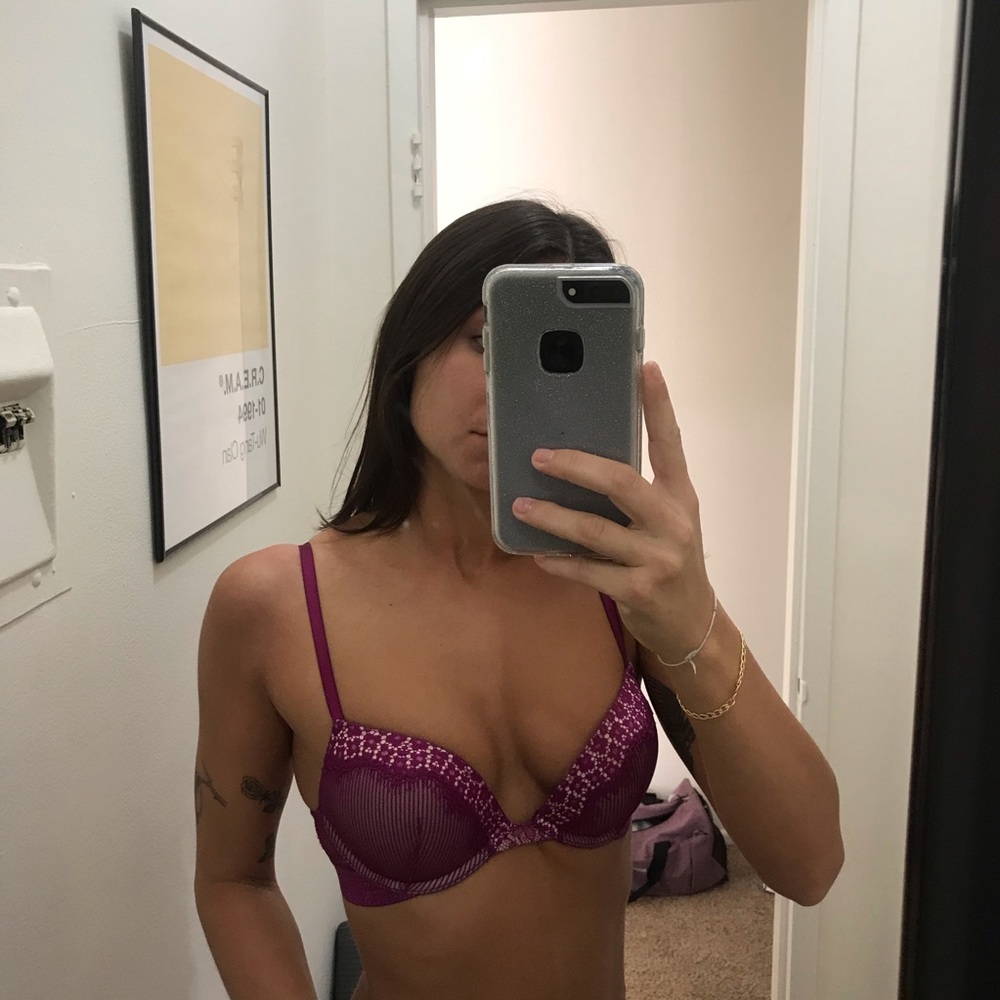 Adore me lace bra! Adds 2 cup sizes. Size 34 a